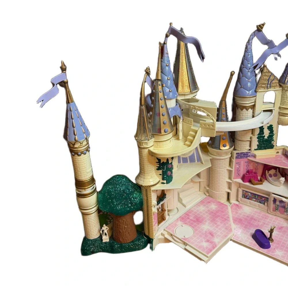 Trendmasters Disney Beauty & the Beast Castle Playset Purple Gold Vintage 1997